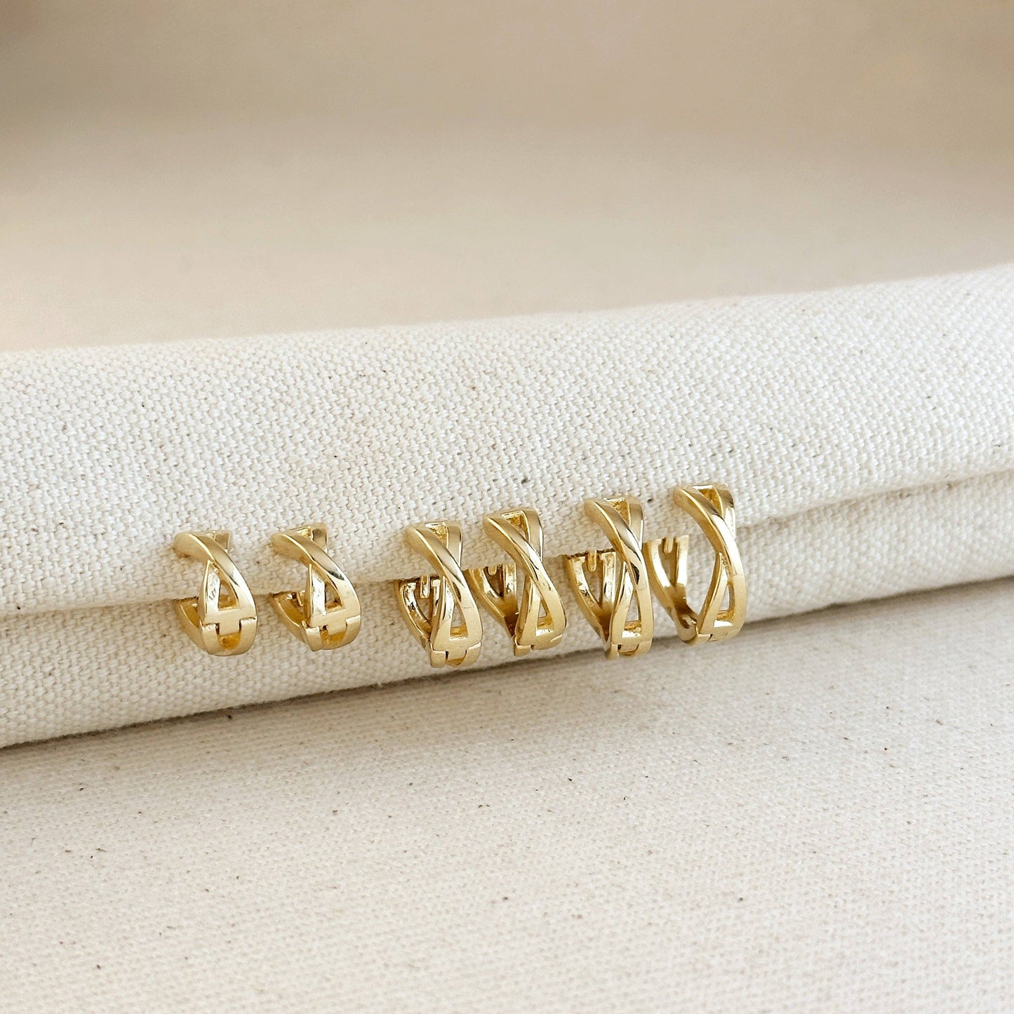 Twisted Tropic Hoop Earrings
