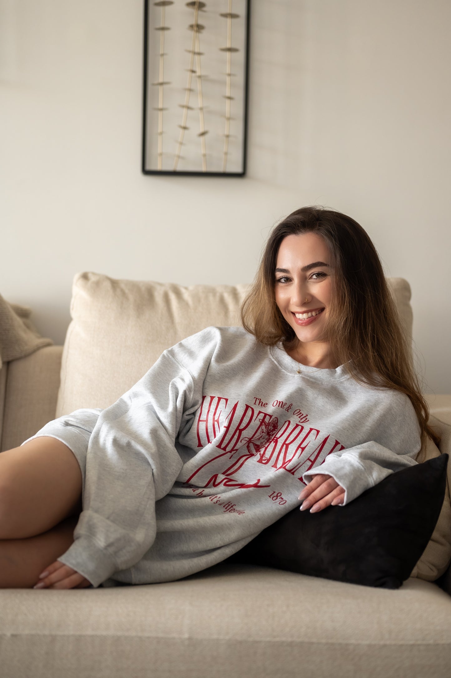 Heart Break Club Oversized Sweatshirt
