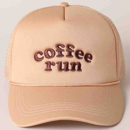 Coffee Run Trucker Cap