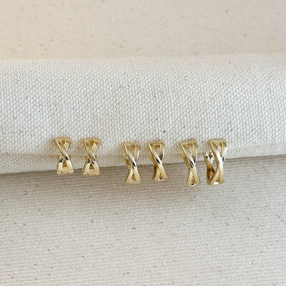 Twisted Tropic Hoop Earrings