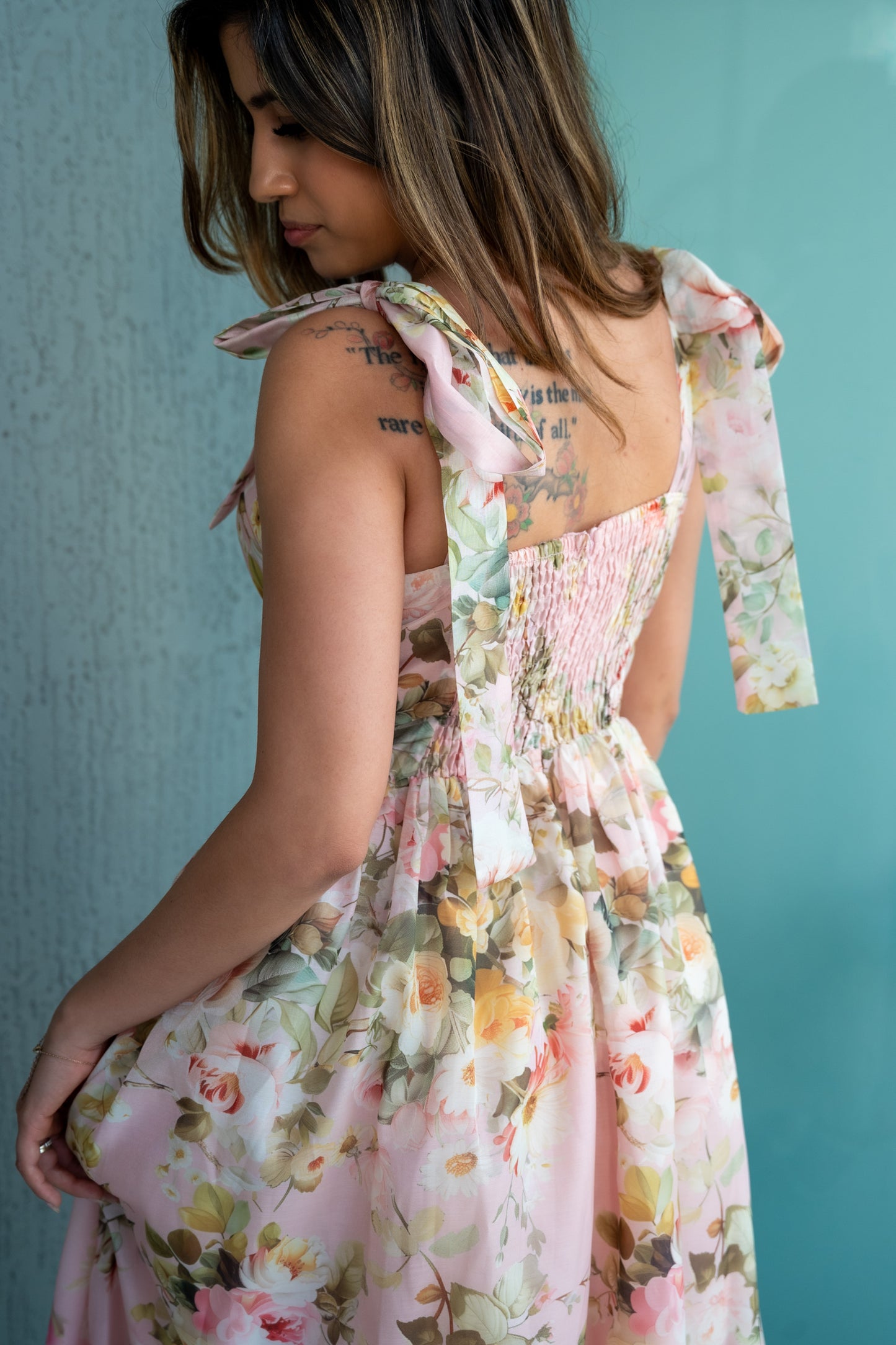 Floral Printed Midi Dress