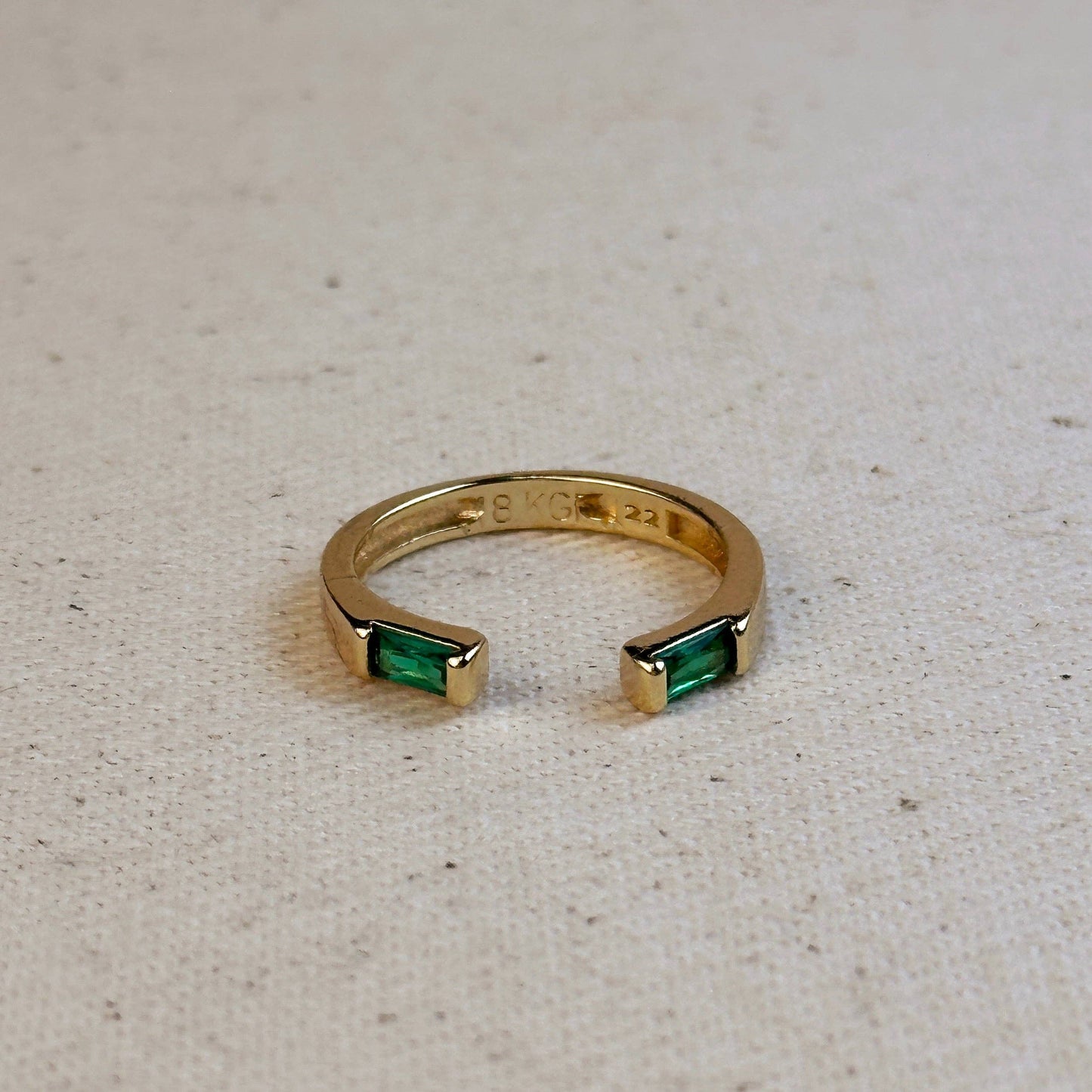 Baguette Adjustable Ring