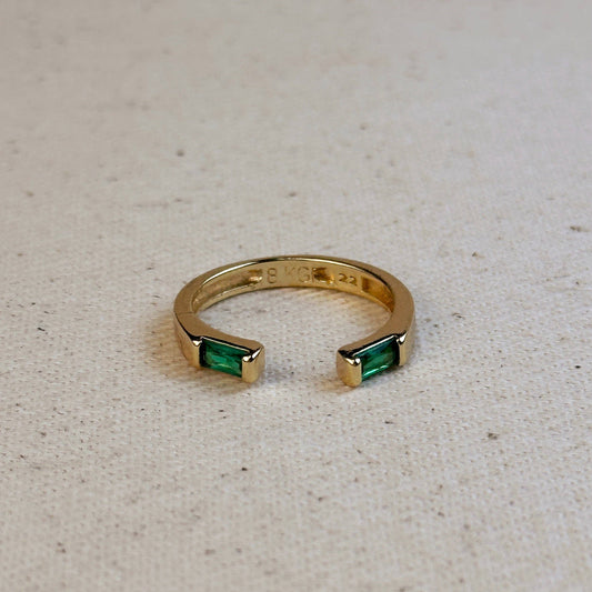 Baguette Adjustable Ring