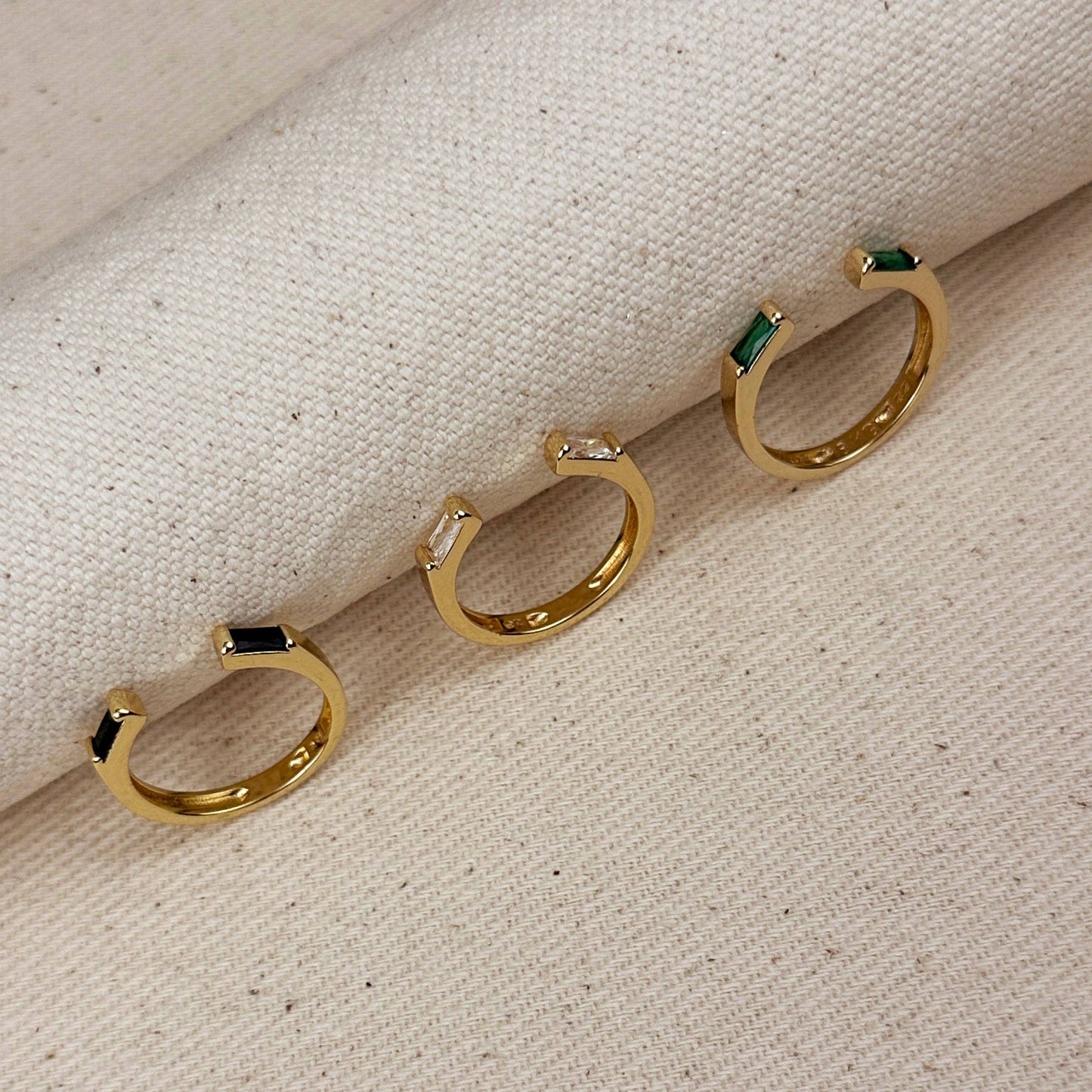 Baguette Adjustable Ring