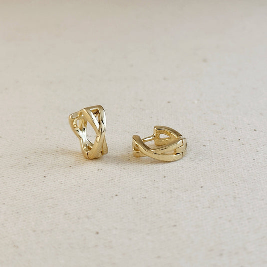 Twisted Tropic Hoop Earrings