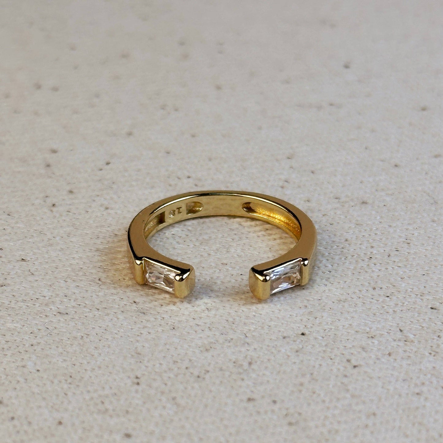 Baguette Adjustable Ring